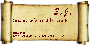 Sebestyén József névjegykártya